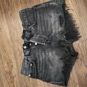 Levi's black wash shorts
